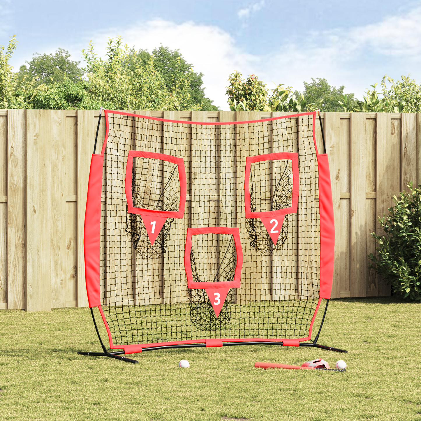 Beisbolas ir Softballas Juoda 214.5 x 89.5 x 181 cm Poliesteris