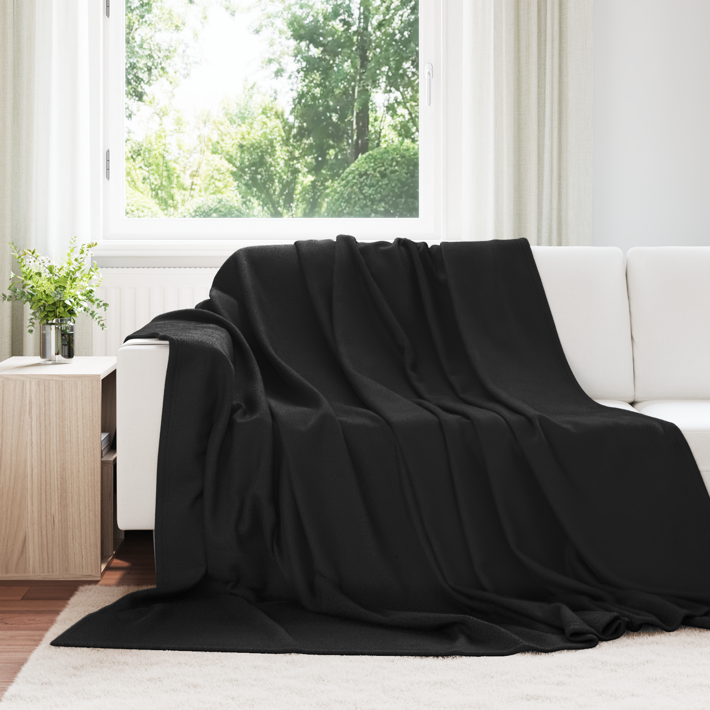 Mesti antklodės 6 pcs Juoda 270 x 240 cm Flysas