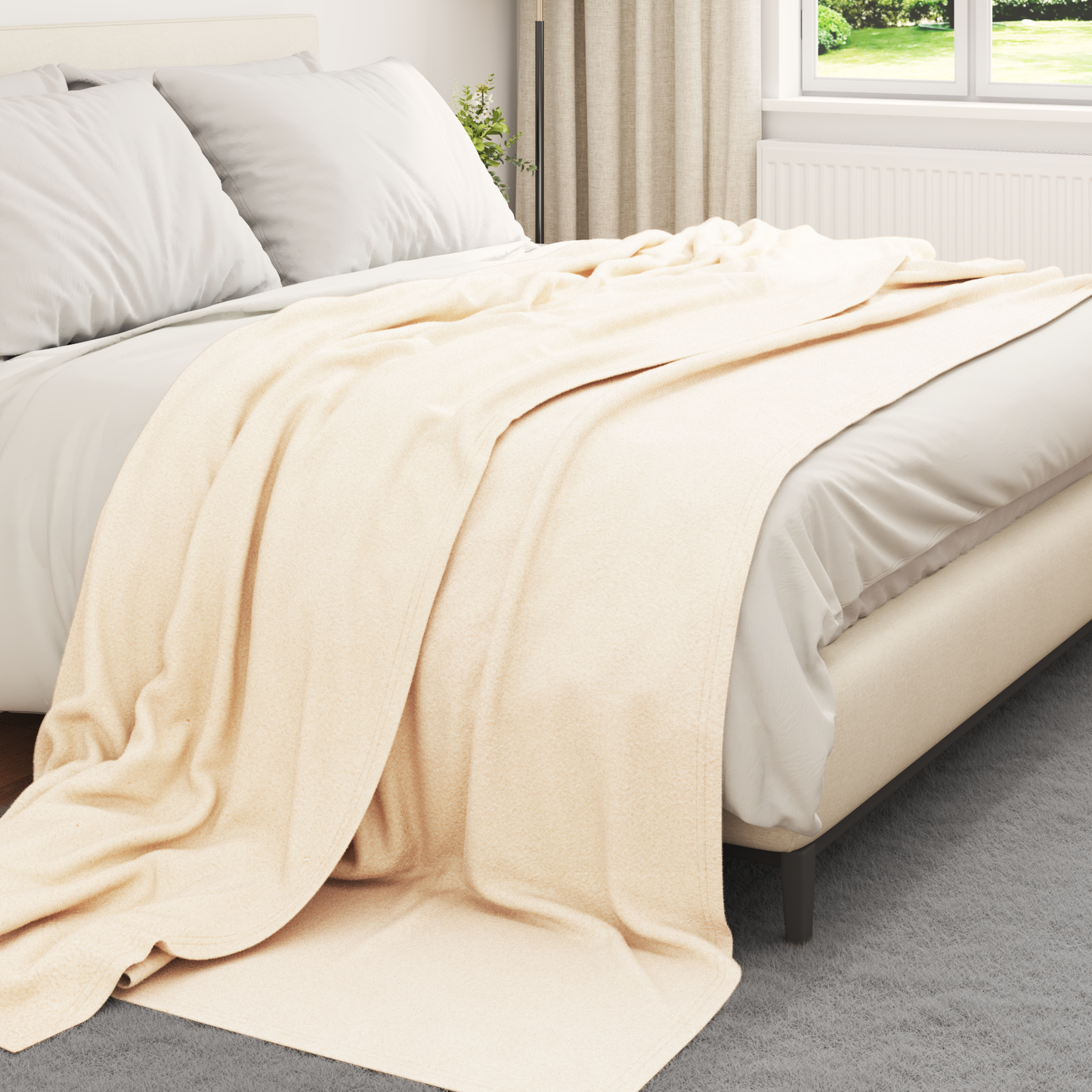 Mesti antklodės 6 pcs Kreminė 240 x 220 cm Flysas
