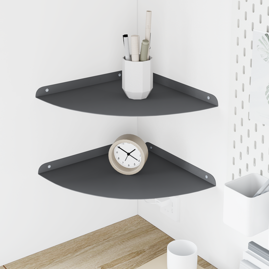Plūduriuojanti lentyna 2 pcs Antracitas 30 x 30 x 2 cm