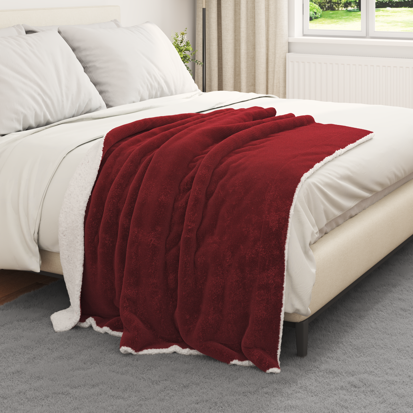 Apklotas Bordo raudona 130 x 150 cm Flysas