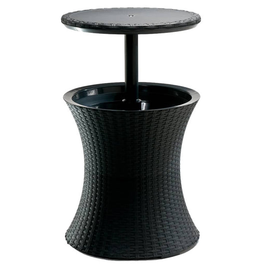 Baras- butelių aušintuvas Rattan, antracito spalvos