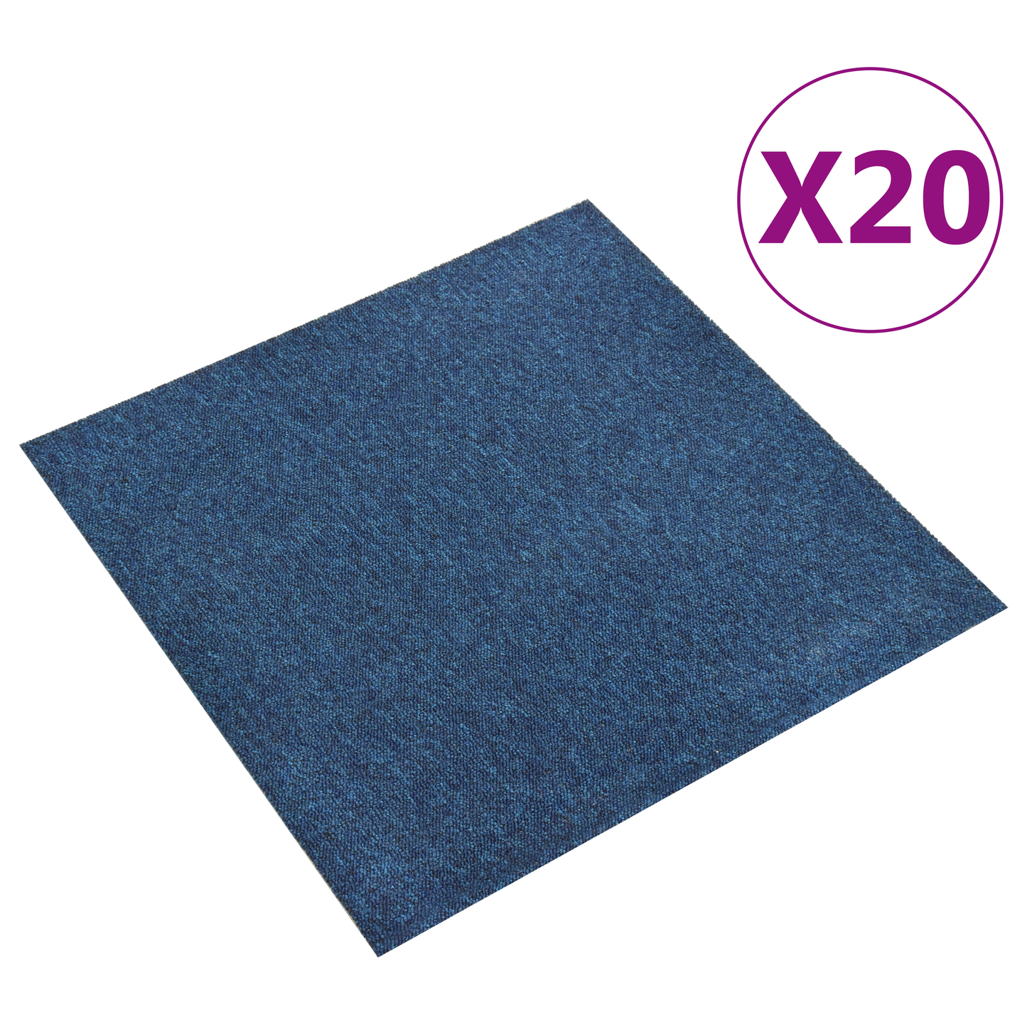 Kilimas 20 pcs Tamsiai mėlyna 50 x 50 cm 100% polipropileno