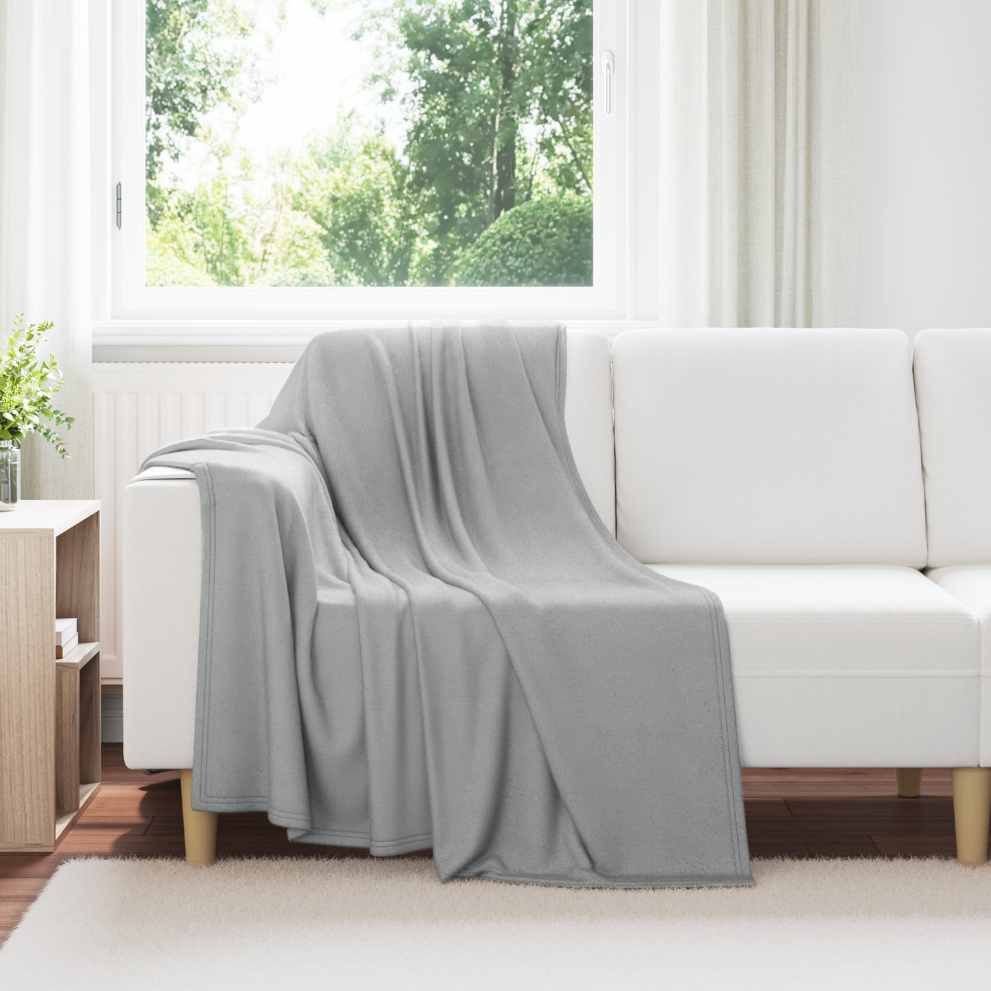 Apklotas Pilka 170 x 130 cm Flysas