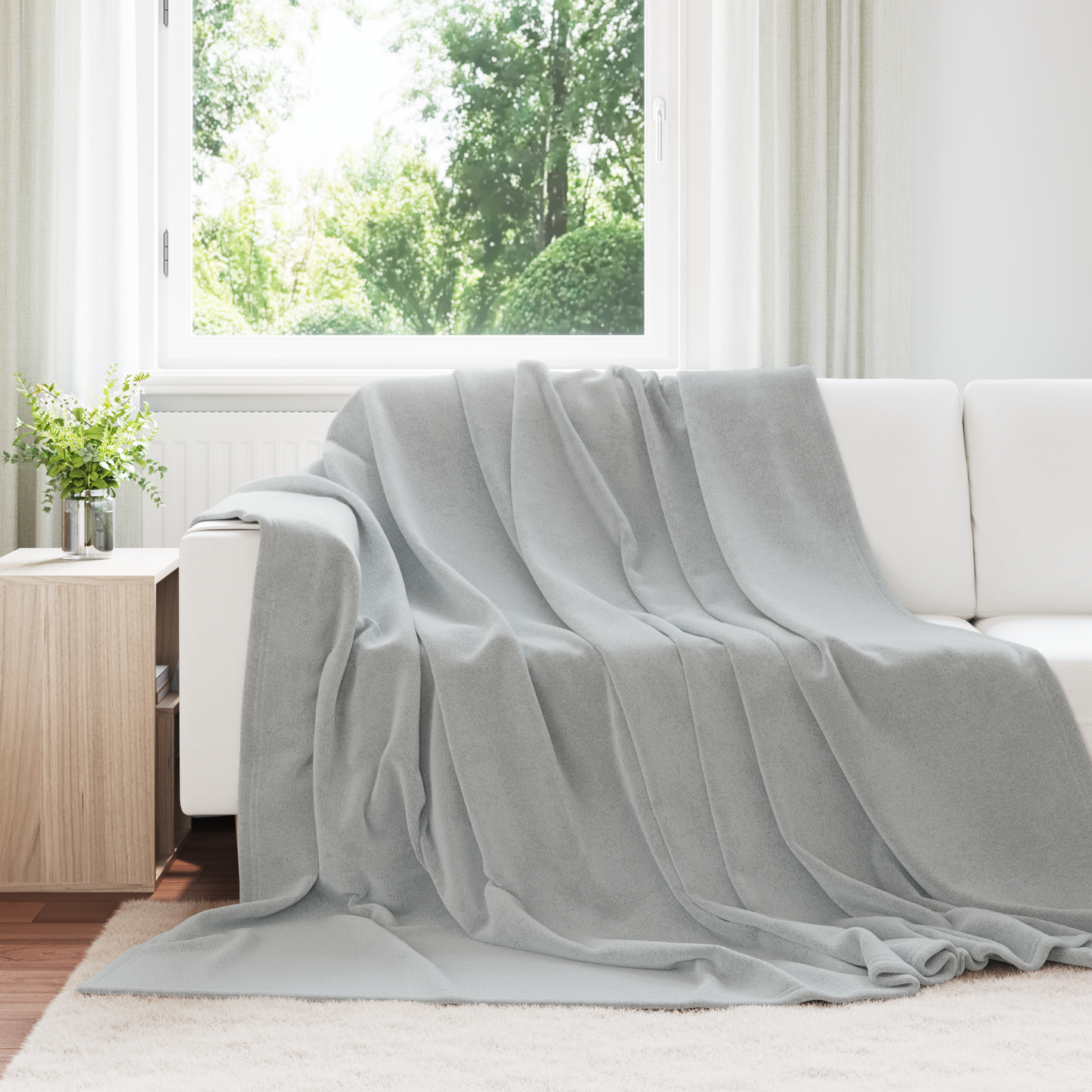 Apklotas Pilka 240 x 270 cm Flysas