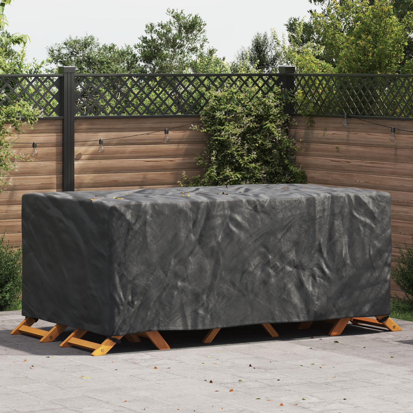 Lauko baldų uždangalas Juoda 240 x 140 x 90 cm 210D