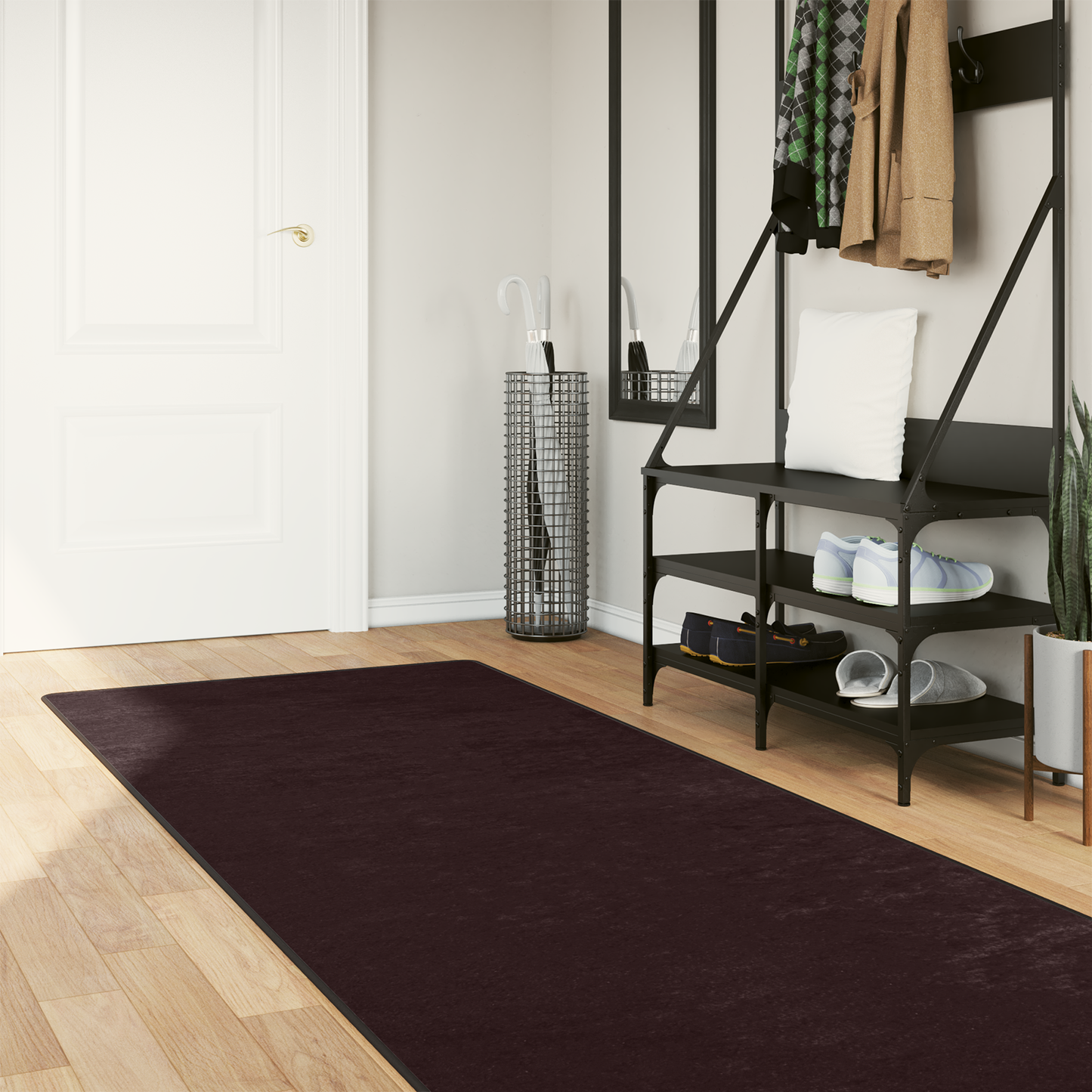 Kilimėlis MARSA Antracitas 250 x 100 cm Poliesteris ir PVC