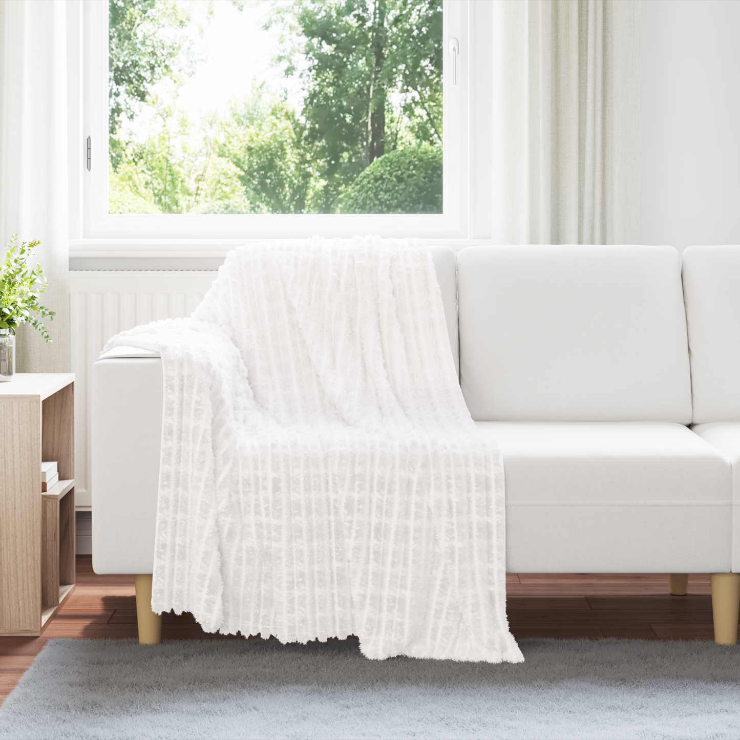Apklotas Balta 150 x 130 cm Flysas