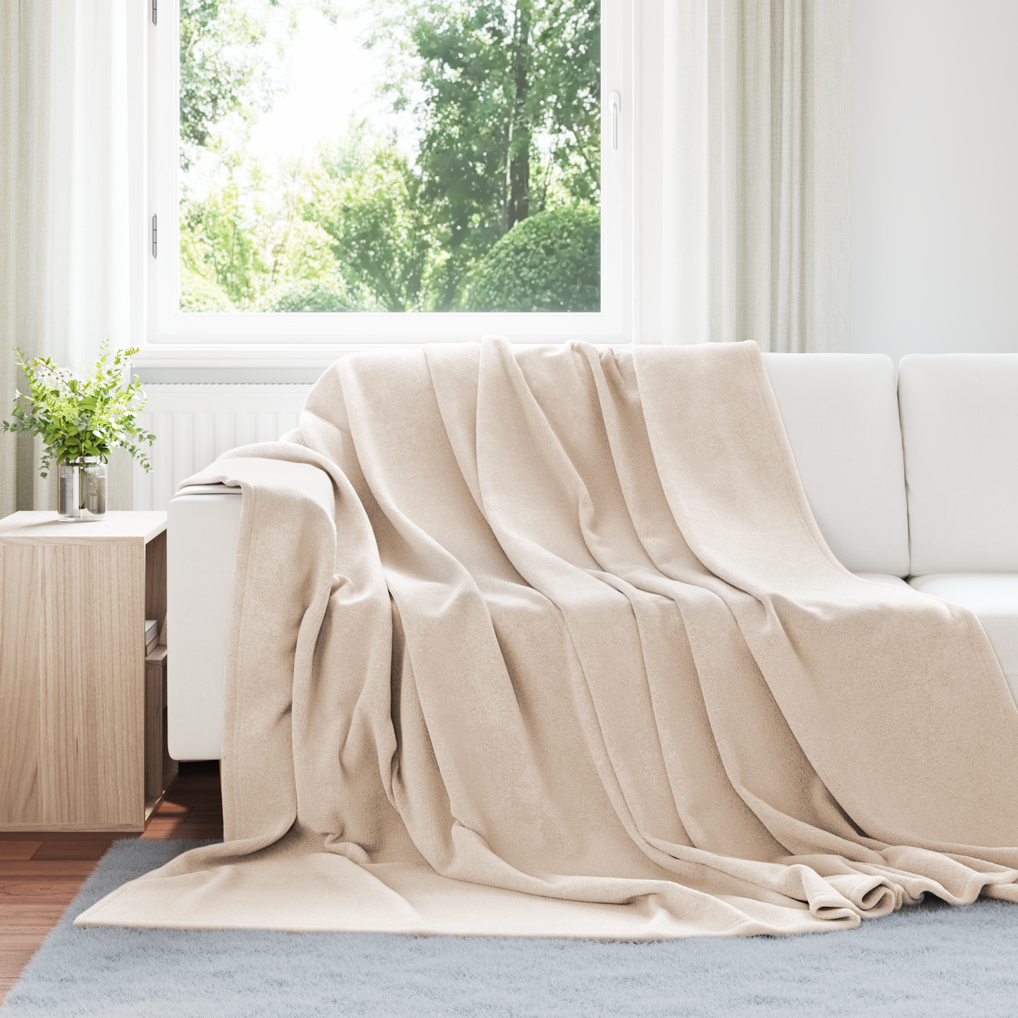 Mesti antklodės 6 pcs Smėlio 240 x 270 cm Flysas