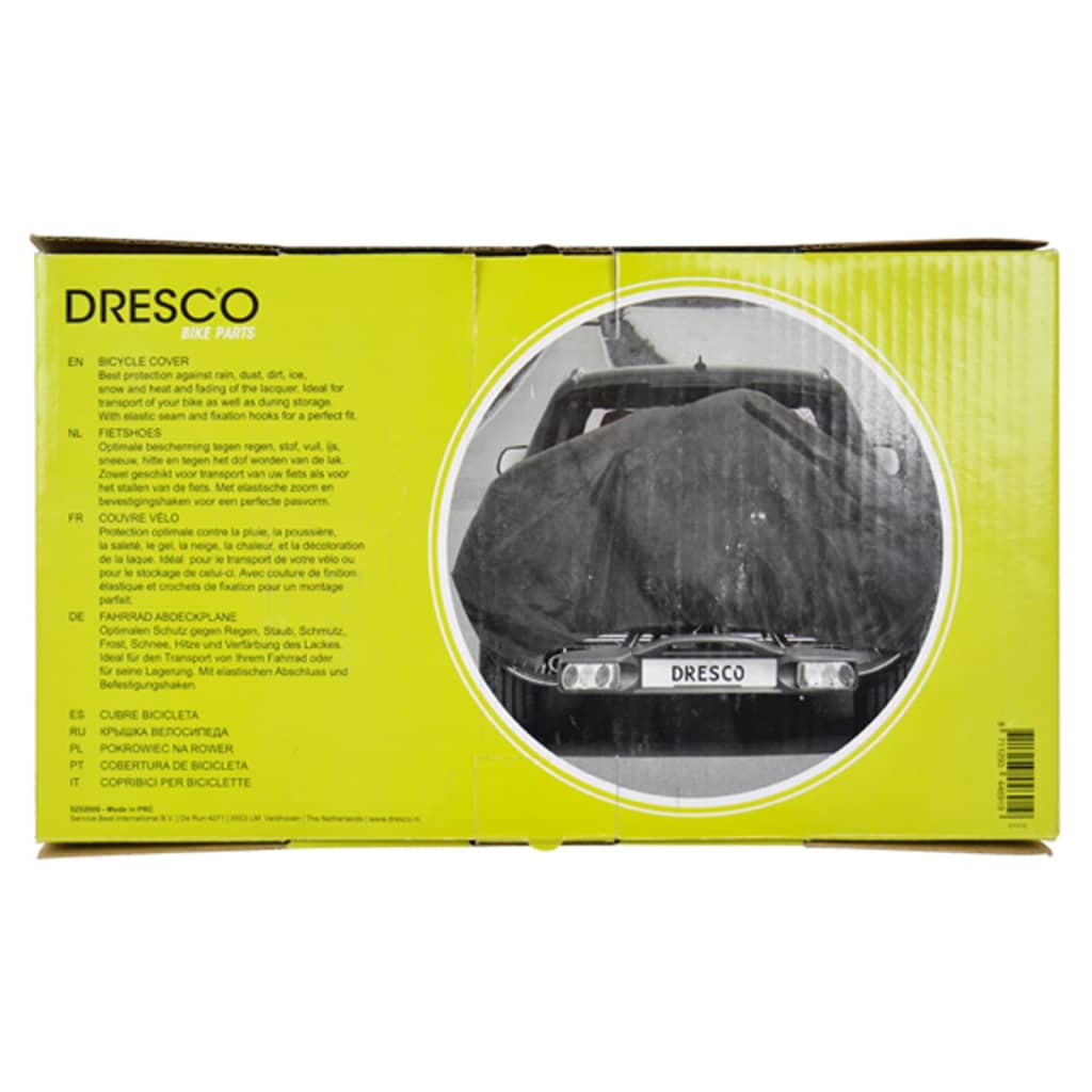 Elastinis dviračio uždangalas, juodos spalvos, 1 dviračiui