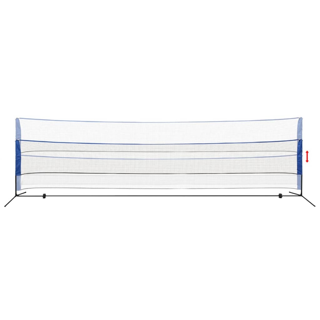 Badmintono tinklas su plunksninukais, 600x155 cm