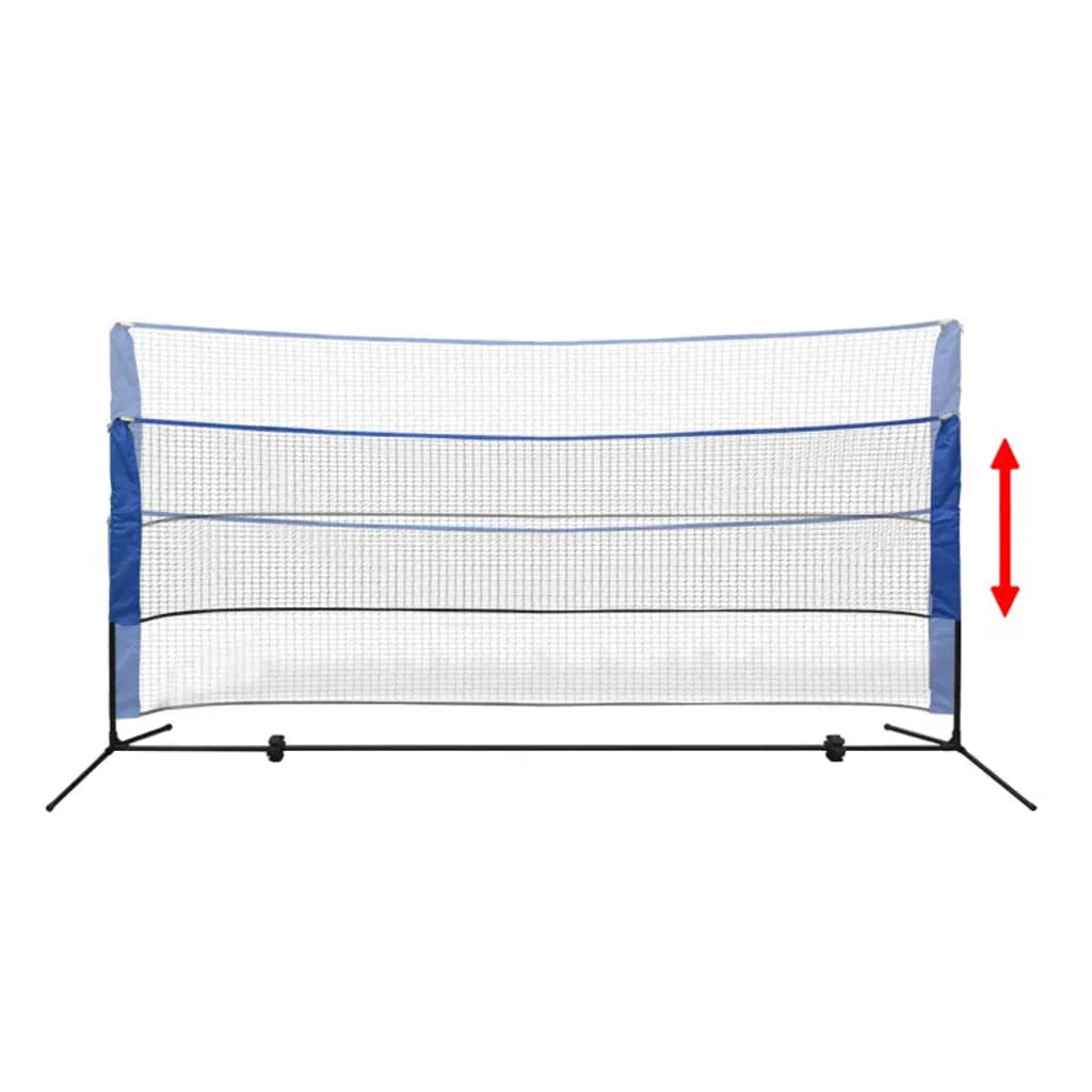 Badmintono tinklas su plunksninukais, 300x155 cm