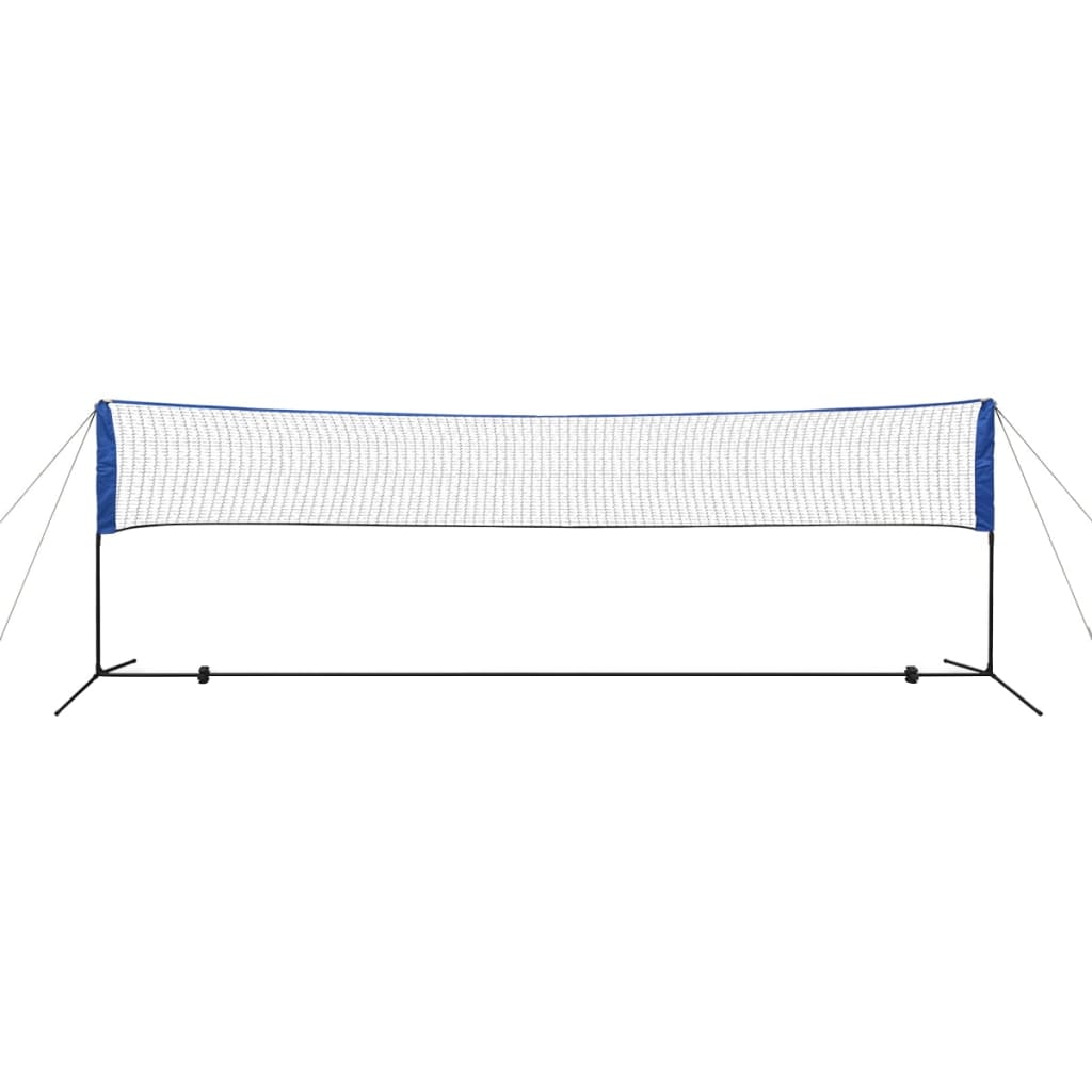 Badmintono tinklas su plunksninukais, 500x155 cm