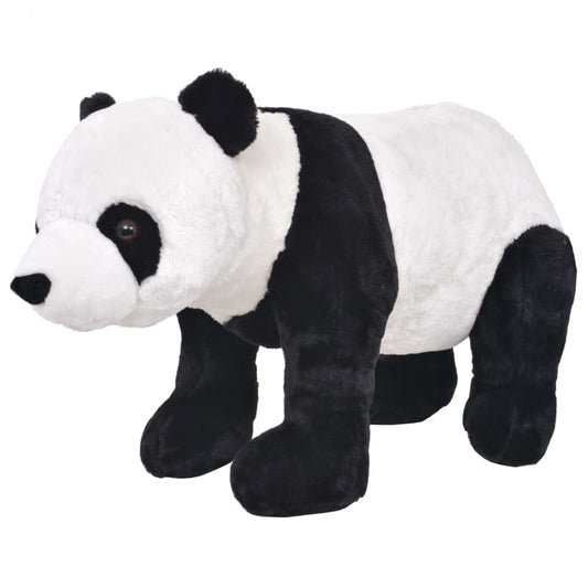 Stovintis pliušinis žaislas panda, juodas ir baltas, XXL