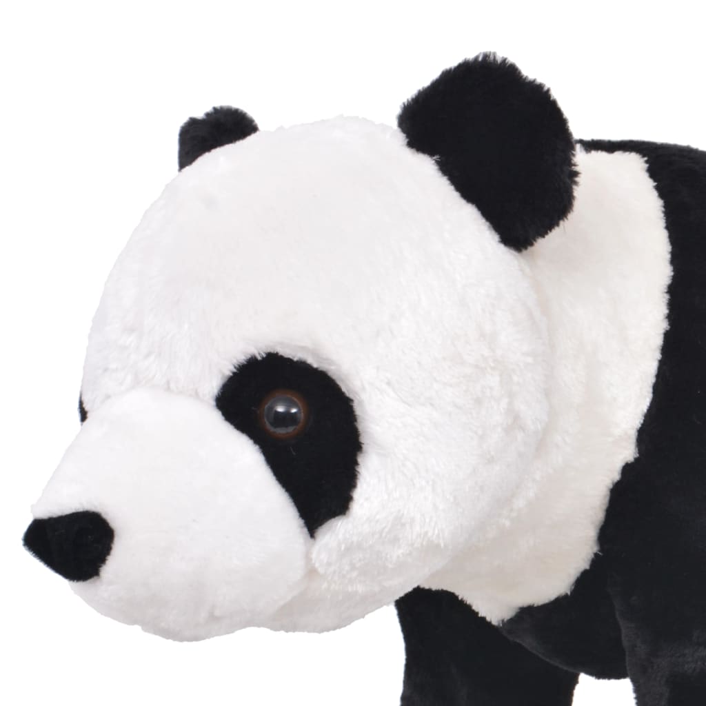 Stovintis pliušinis žaislas panda, juodas ir baltas, XXL