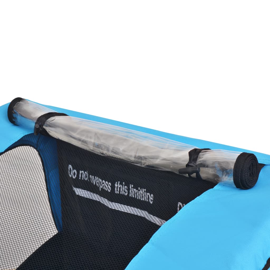 Dviračio priekaba, pilkos ir mėlynos spalvos, 30kg