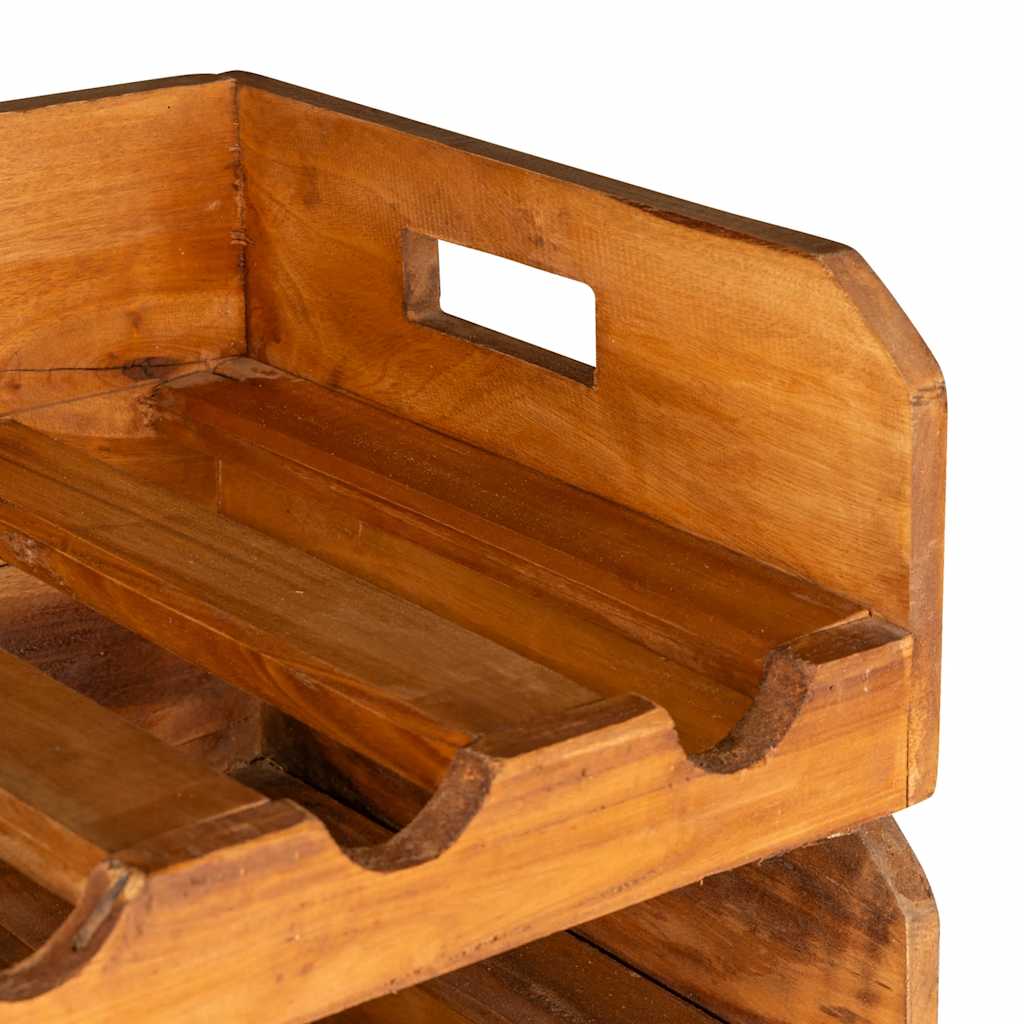 Vyno butelių laikikliai, 4vnt., 16 butelių, raudonmedis