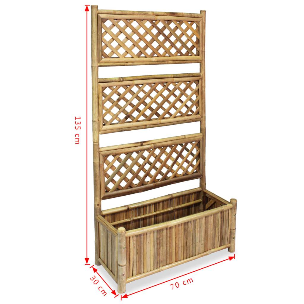 Lovelis su bambukiniu treliažu, 70cm, aukštas