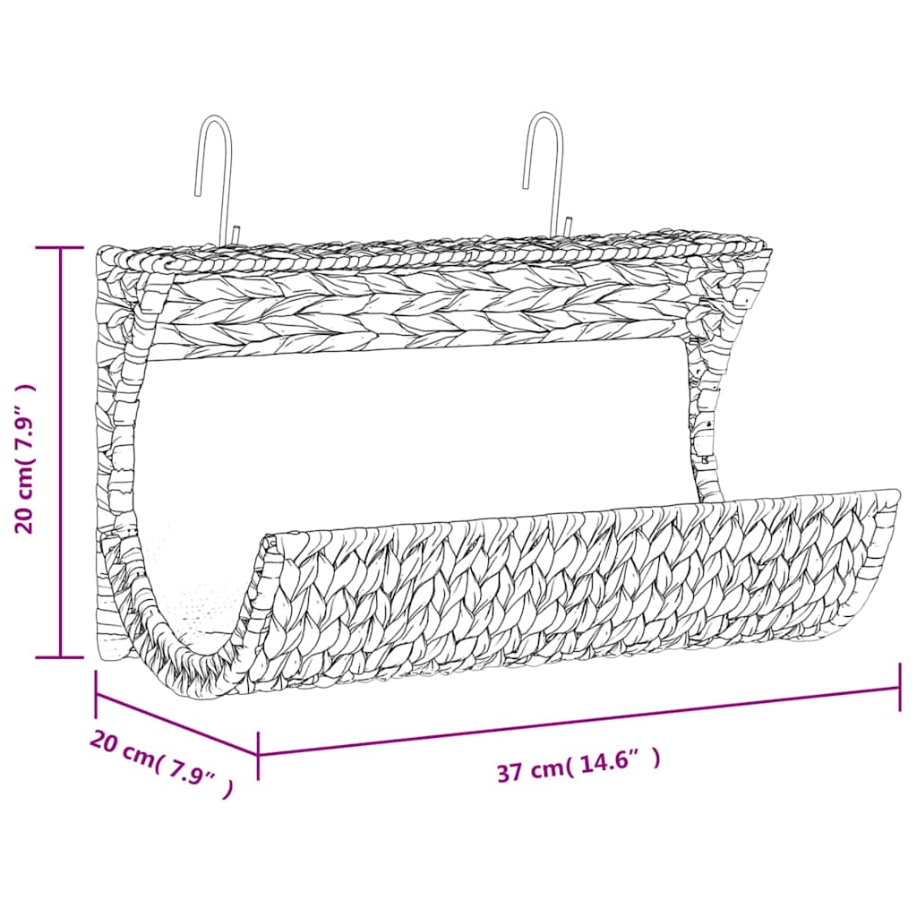 Kačių guolis su pagalvėle, vandens hiacintas, 37x20x20cm