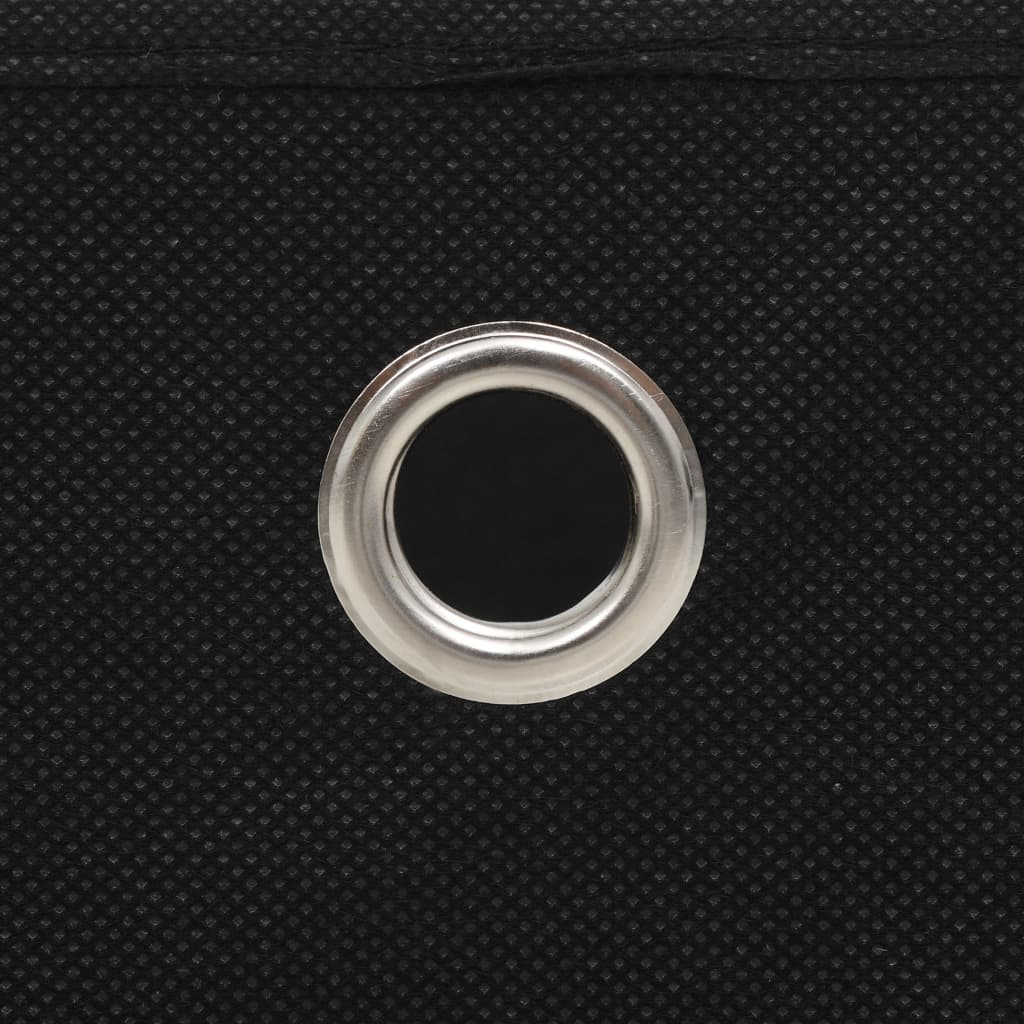 Daiktadėžės, 4vnt., neaustinis audinys, 32x32x32cm, juodos