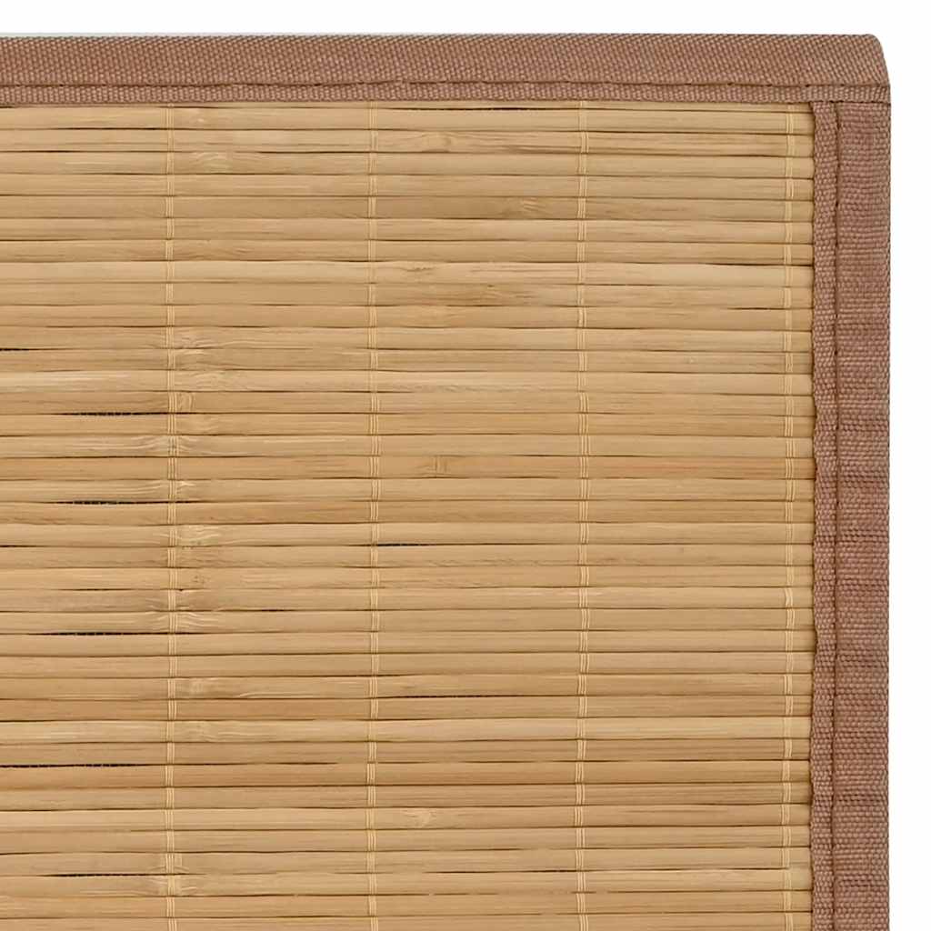 Bambukinis kilimas, 100x160 cm, rudas