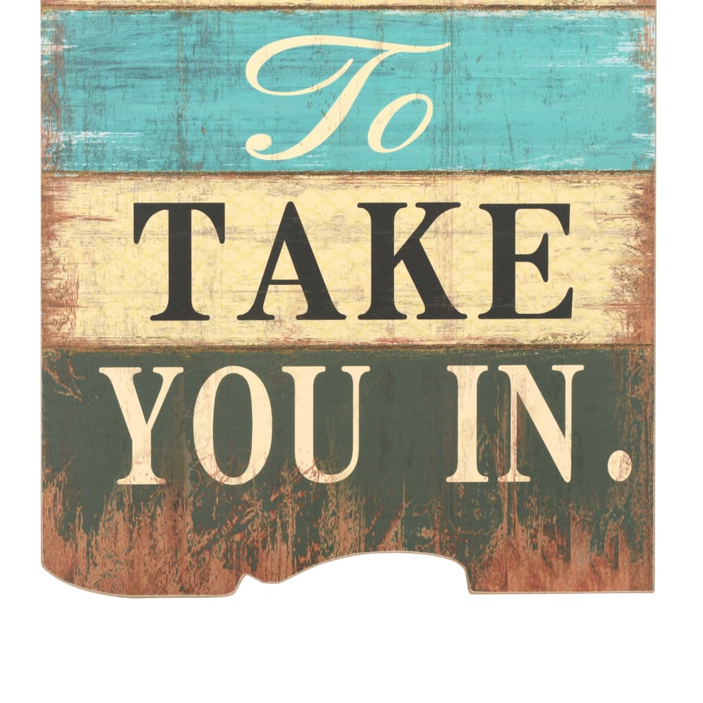 Paltų kabykla HOME IS, mont. prie sienos, 6 kabliukai, 120x40cm