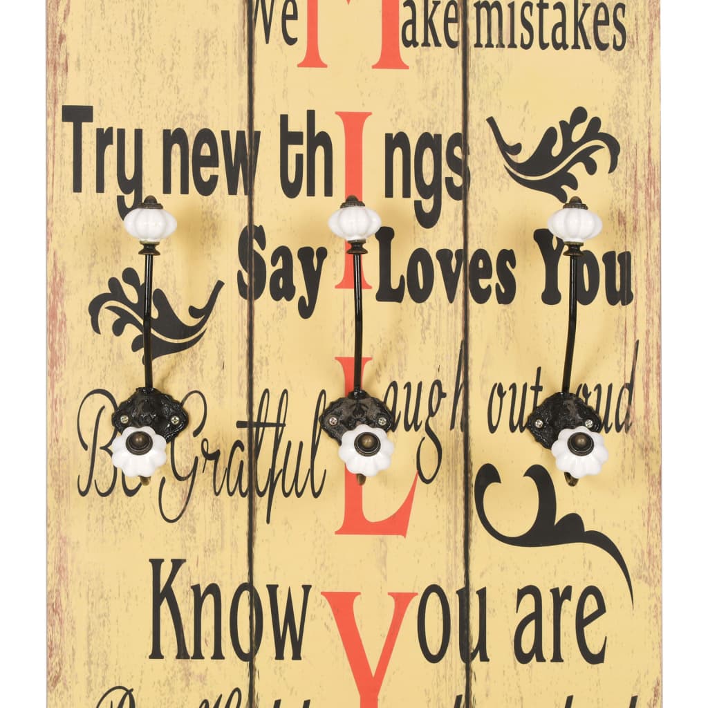 Paltų kabykla su 6 kabliuk. FAMILY, mont. prie sienos, 120x40cm