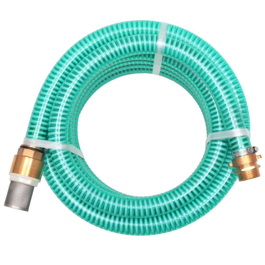 Siurbimo žarna su žalvarinėmis jungtimis, 3 m 25 mm, žalia