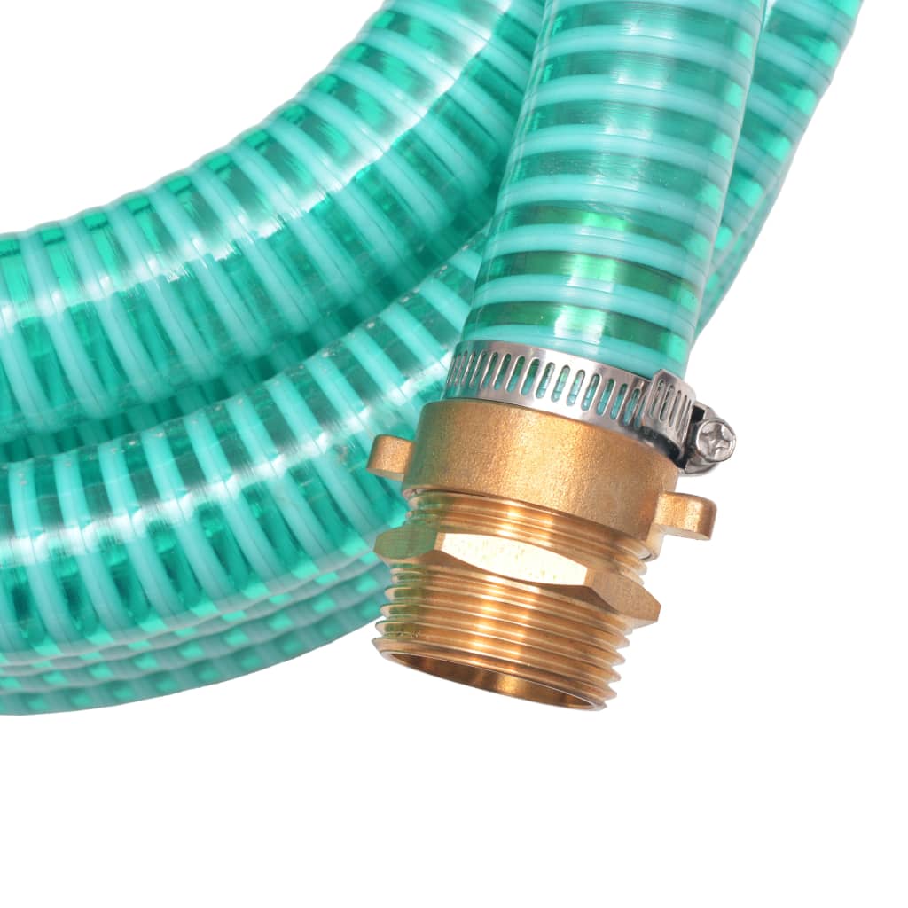 Siurbimo žarna su žalvarinėmis jungtimis, 3 m 25 mm, žalia