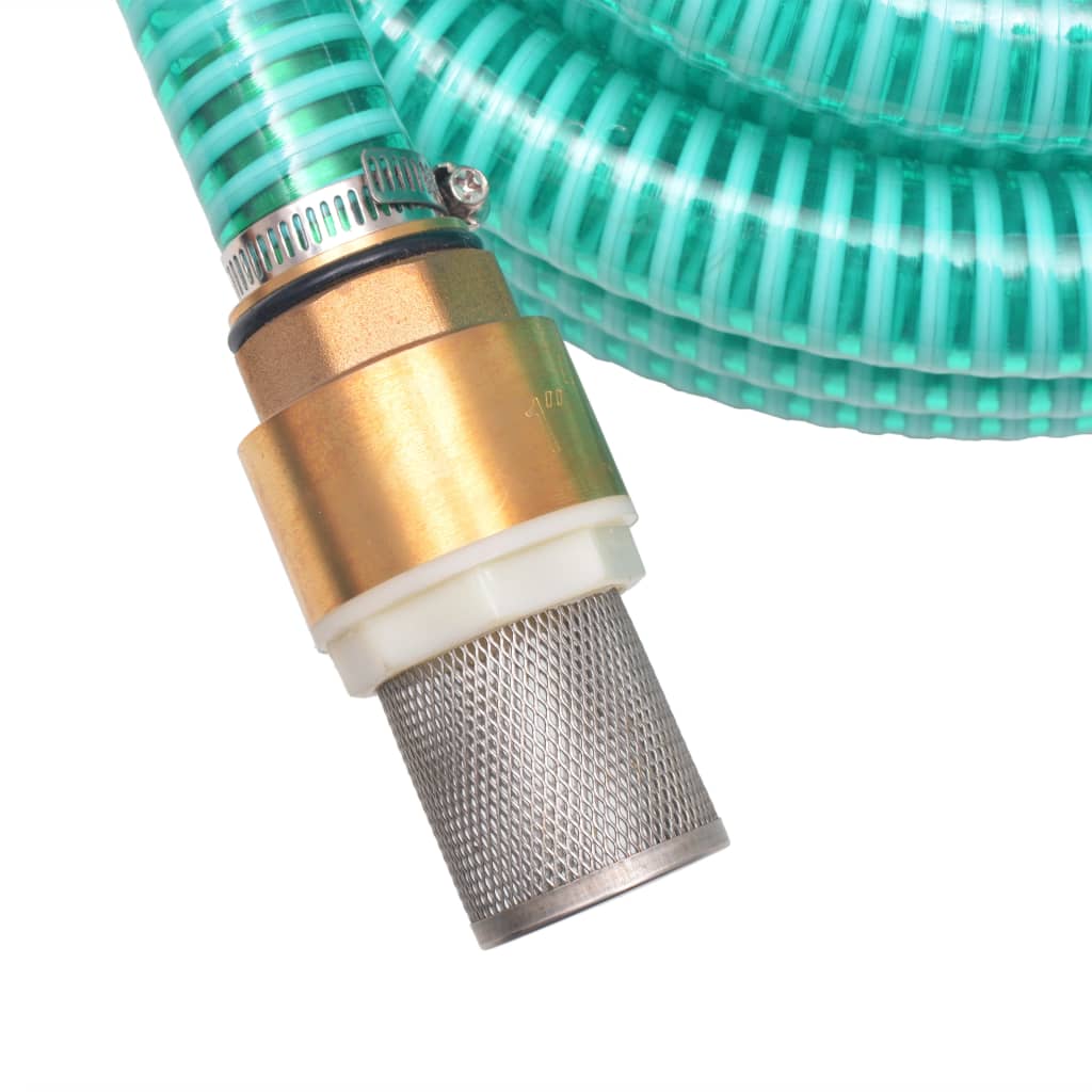 Siurbimo žarna su žalvarinėmis jungtimis, 4 m 25 mm, žalia