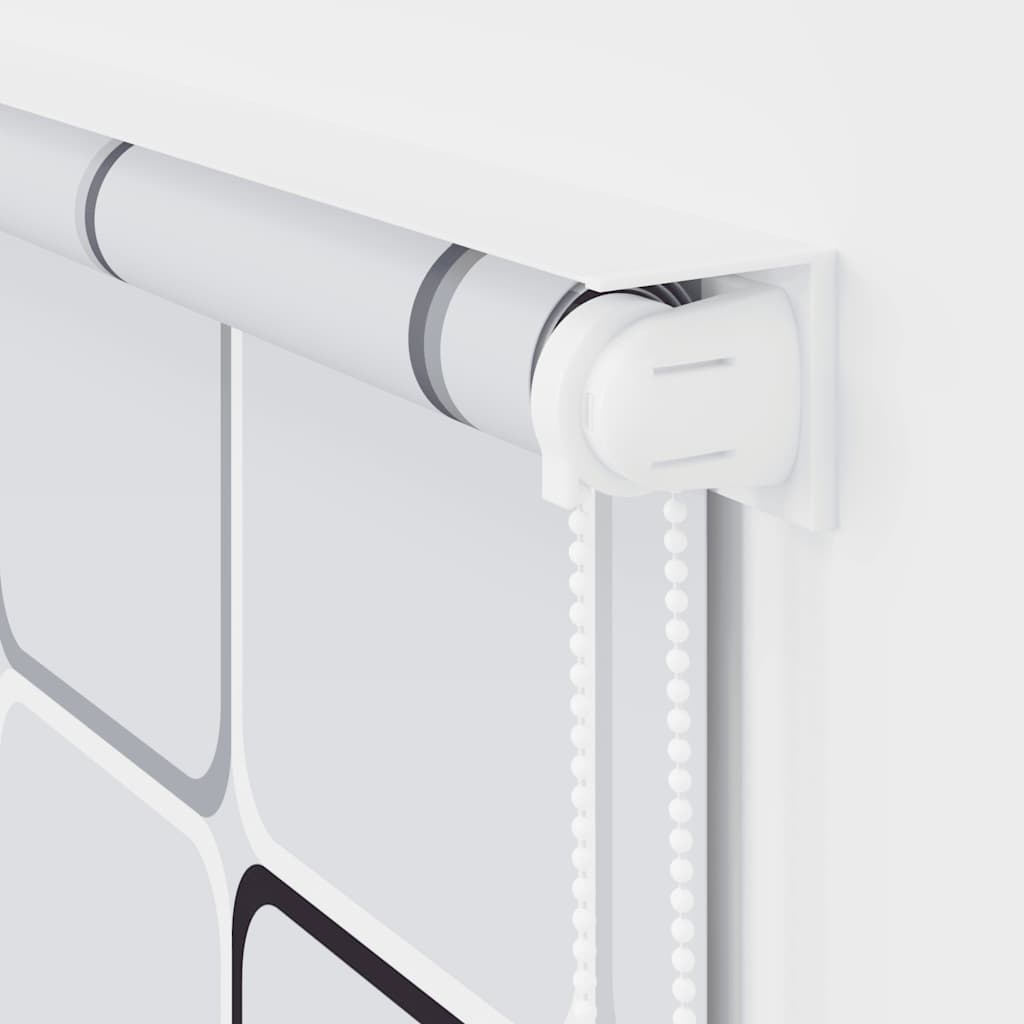 Dušo roletas, 120x240 cm, kvadratų raštas