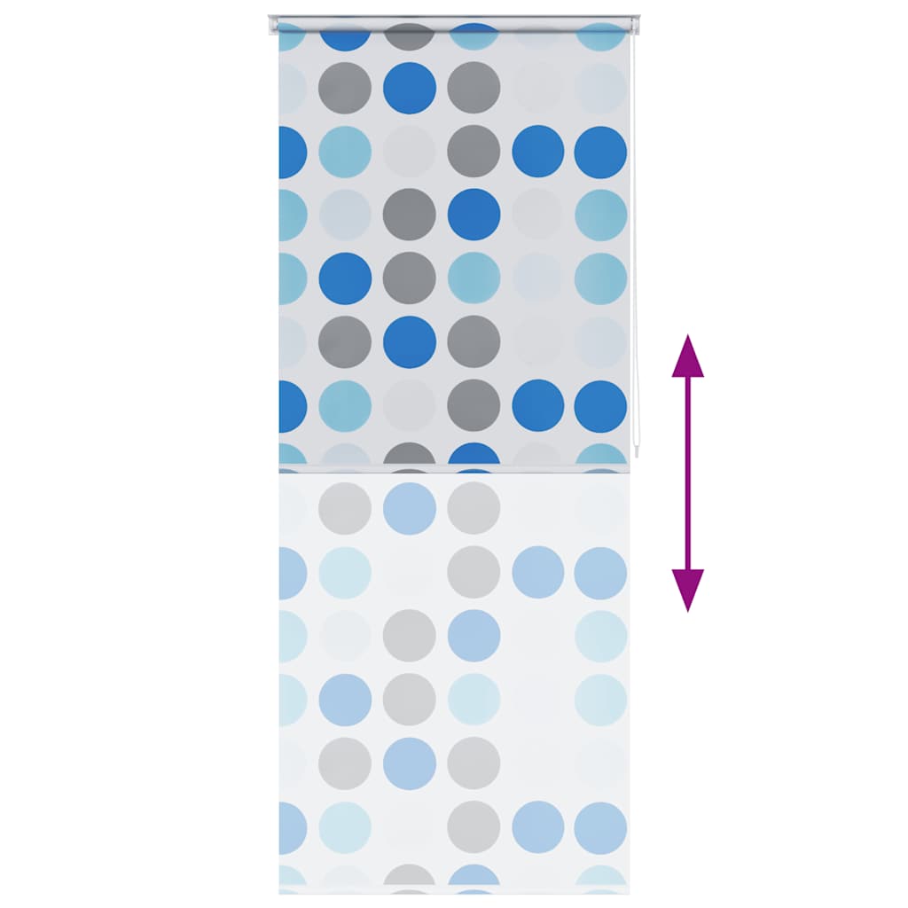 Dušo roletas, 80x240 cm, apskritimų raštas