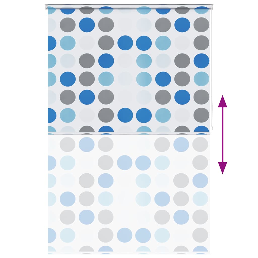 Dušo roletas, 140x240 cm, apskritimų raštas