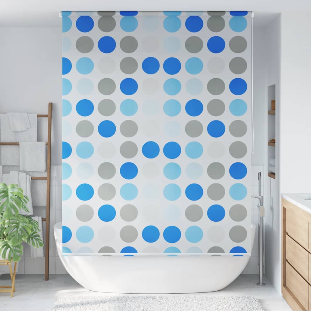 Dušo roletas, 140x240 cm, apskritimų raštas