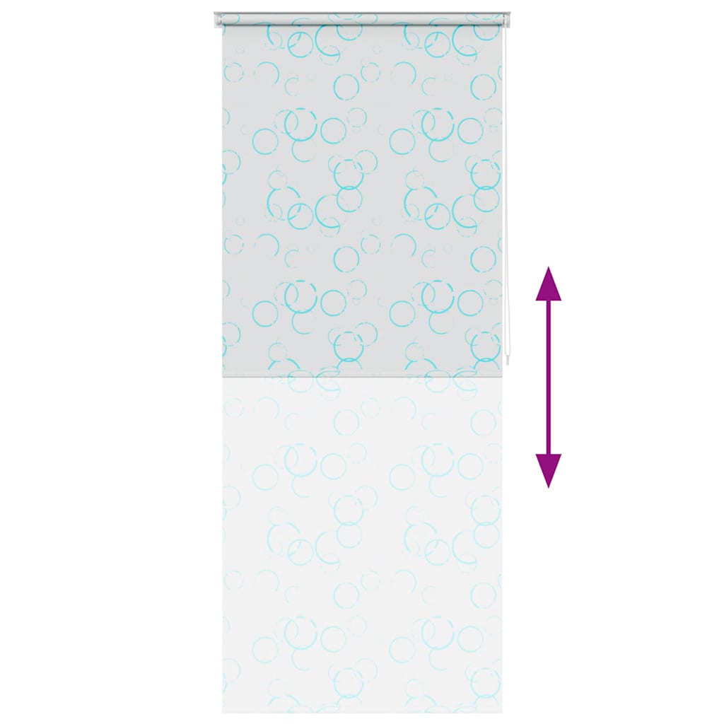 Dušo roletas, 120x240 cm, burbuliukų raštas