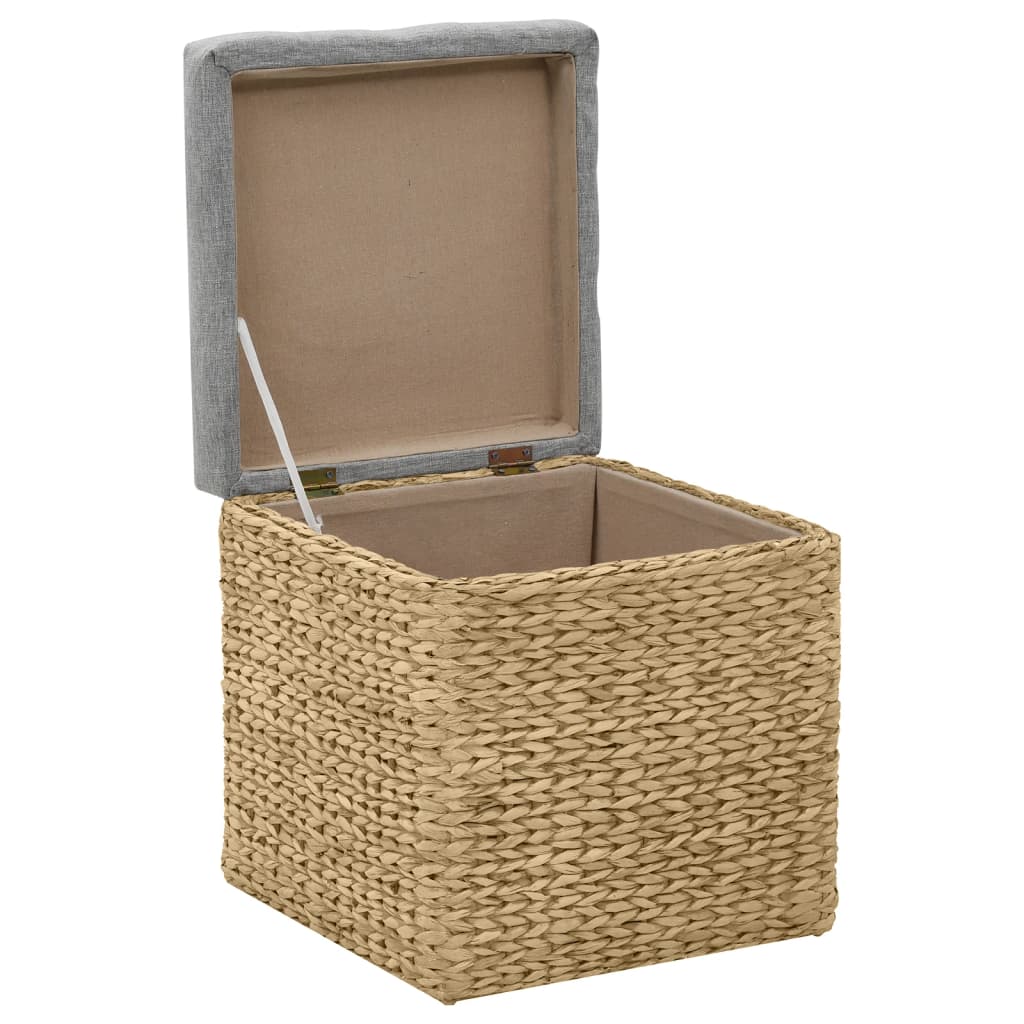 Otomanių komplektas, 2d., jūros žolių, pilkas