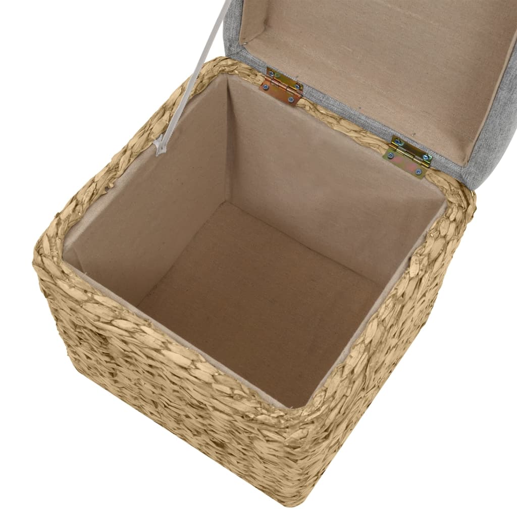 Otomanių komplektas, 2d., jūros žolių, pilkas