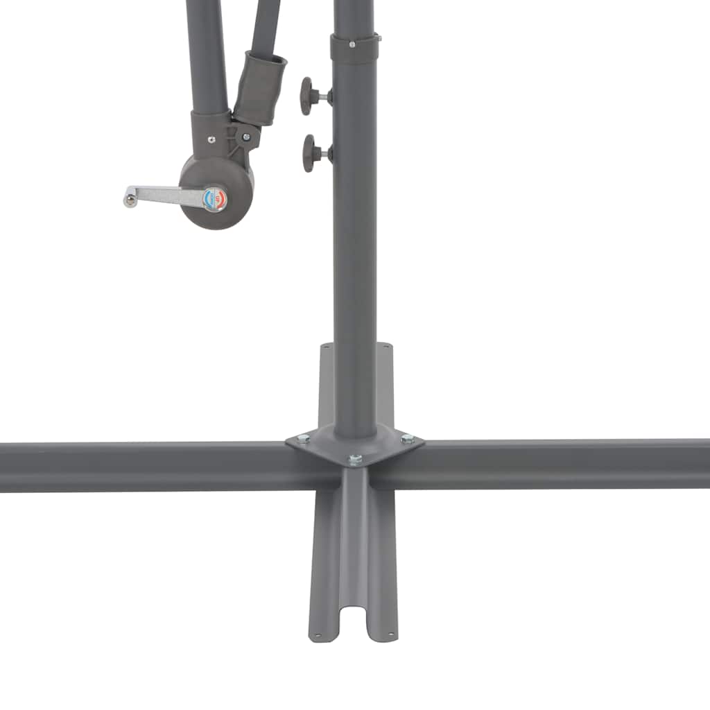 Gembinis sodo skėtis su aliuminiu stulpu, taupe, 300cm