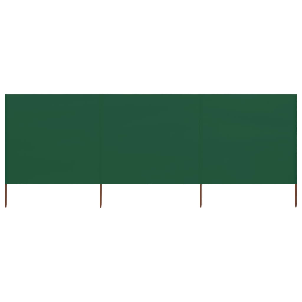 Uždanga nuo vėjo, žalios sp., 400x120cm, audinys, 3 plokštės
