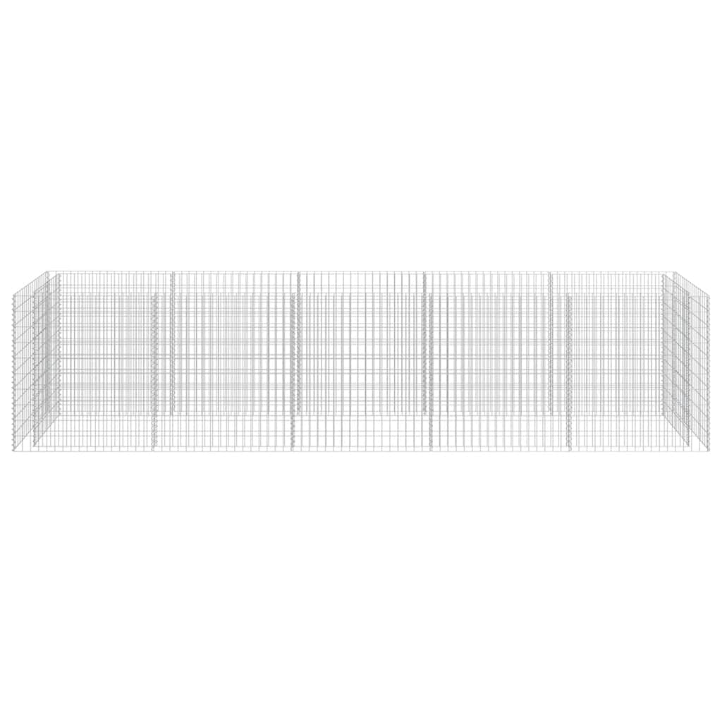 Gabiono vazonas, galvanizuotas plienas, 450x90x100cm, aukštas