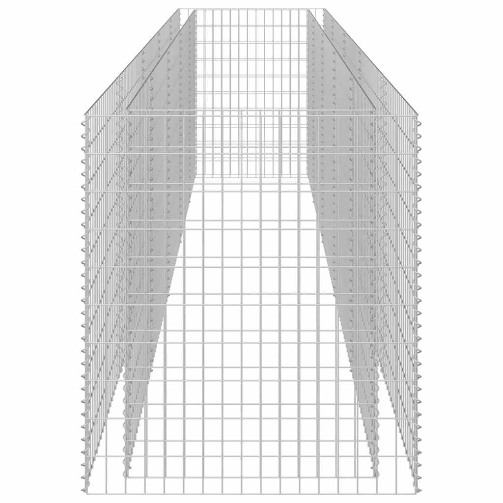 Gabiono vazonas, galvanizuotas plienas, 450x90x100cm, aukštas