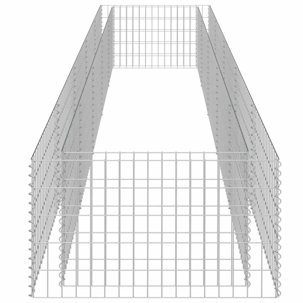 Gabiono vazonas, galvanizuotas plienas, 450x90x50cm, aukštas