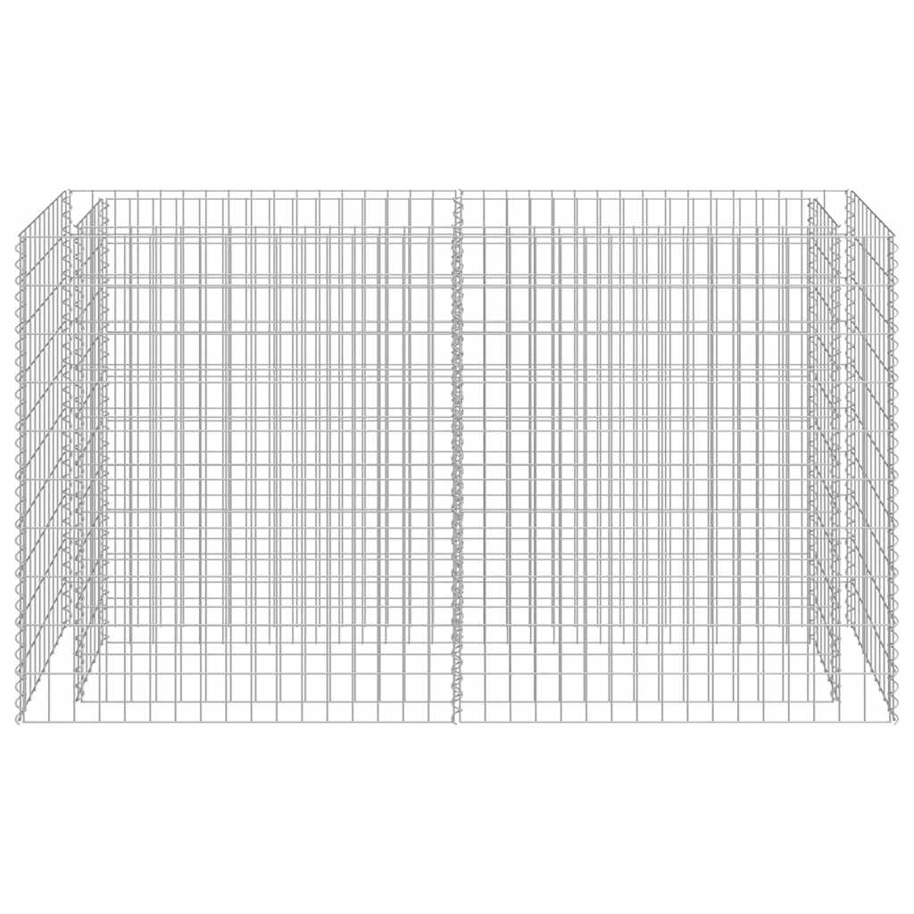 Gabiono vazonas, galvanizuotas plienas, 180x50x100cm, aukštas