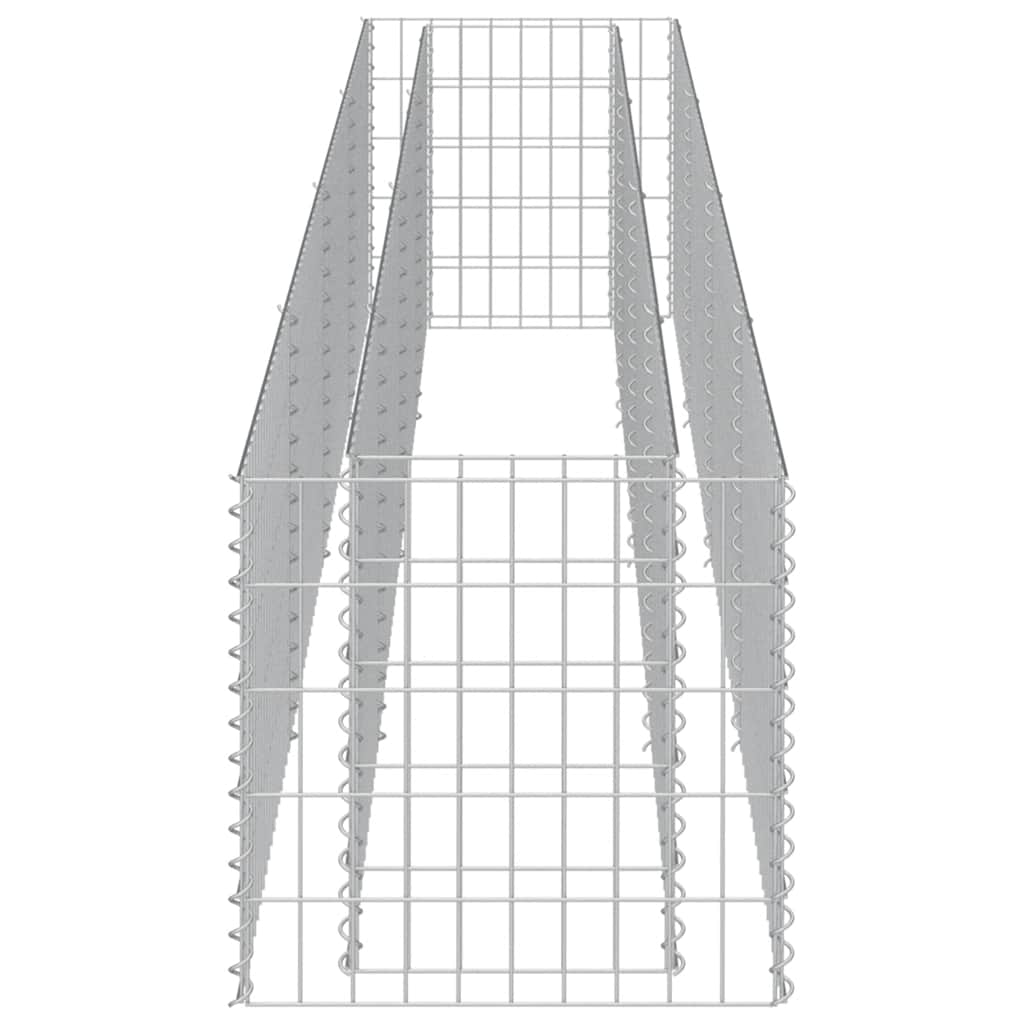 Gabiono vazonas, galvanizuotas plienas, 360x50x50cm, aukštas