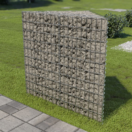 Gabiono vazonas, galvanizuotas plienas, 75x75x100cm, aukštas