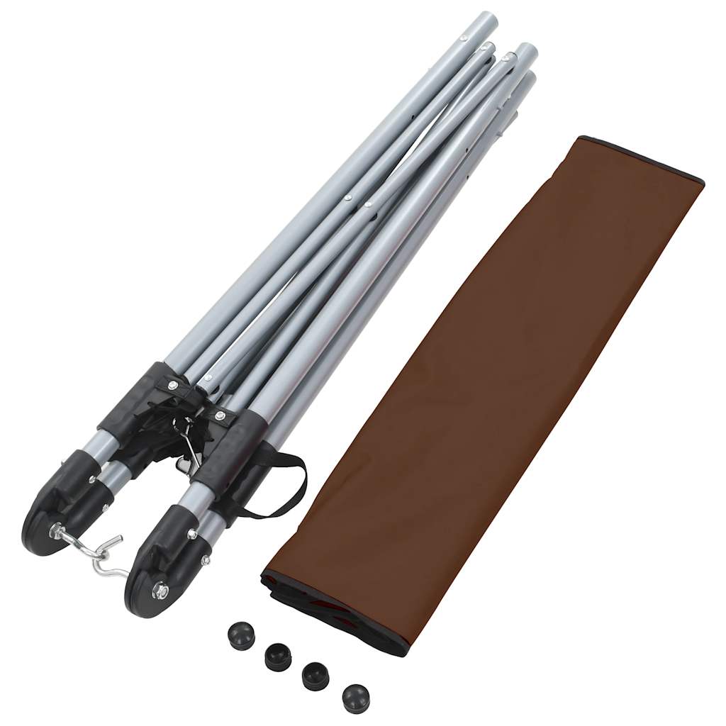 Hamakas su sulankstomu stovu, rudas