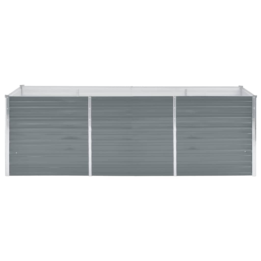 Lovelis, pilkas, galvanizuotas plienas, 240x80x77cm