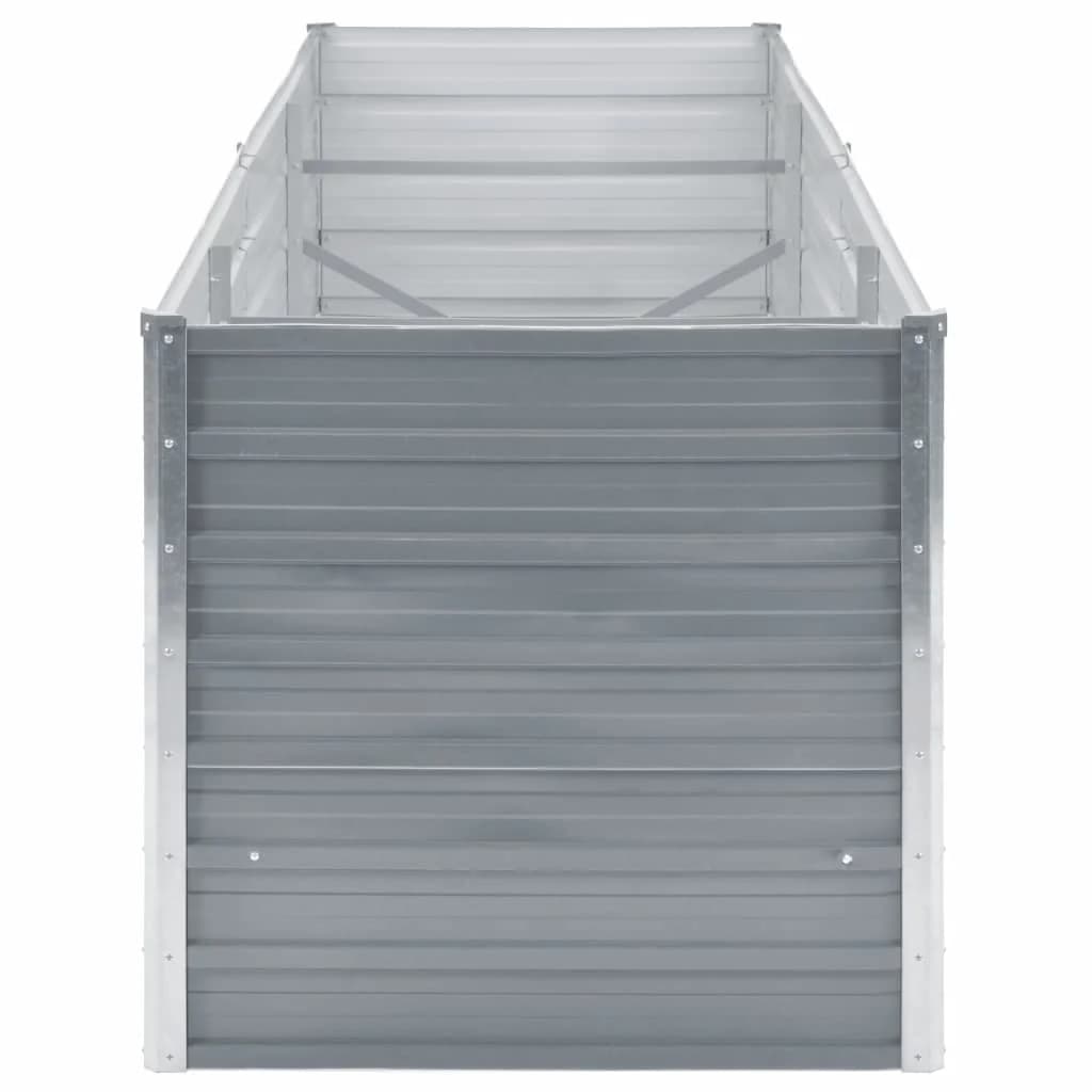 Lovelis, pilkas, galvanizuotas plienas, 240x80x77cm