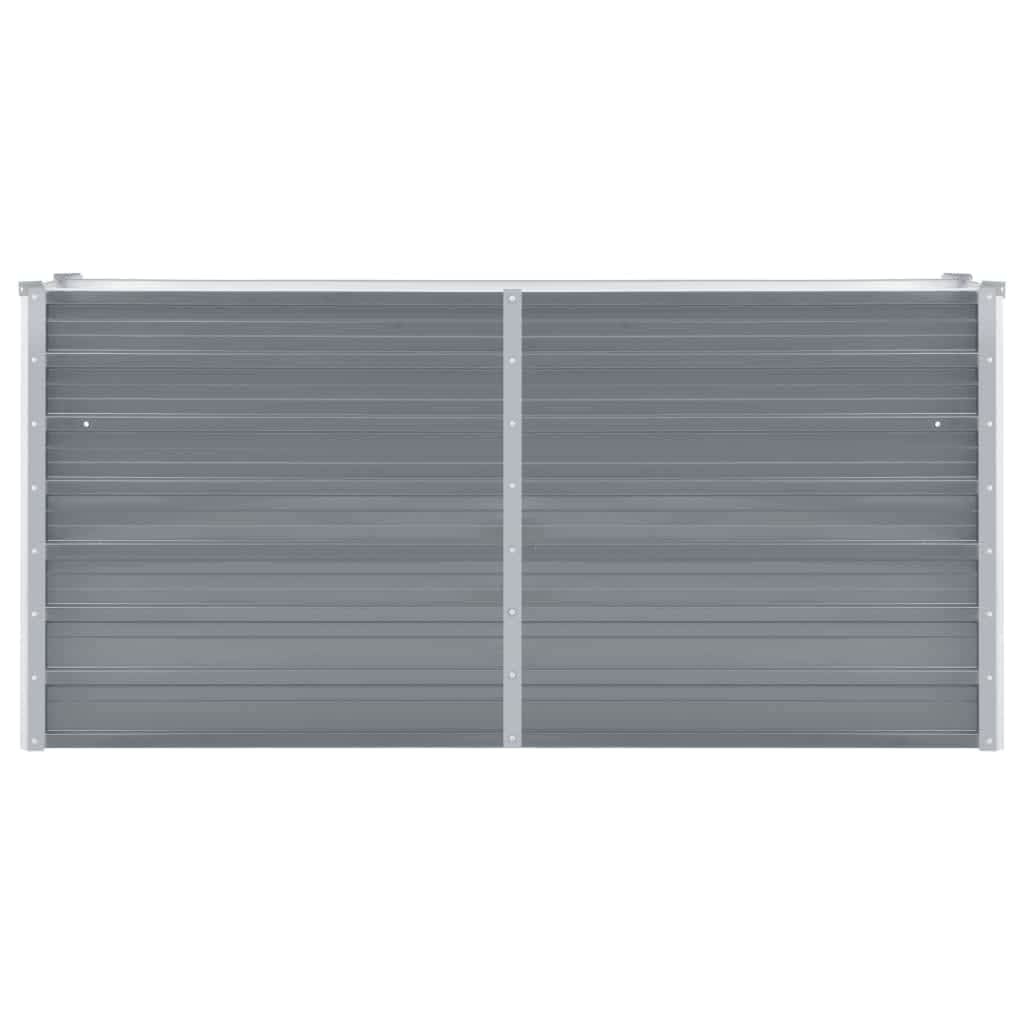 Lovelis, pilkos spalvos, 160x40x77cm, galvanizuotas plienas