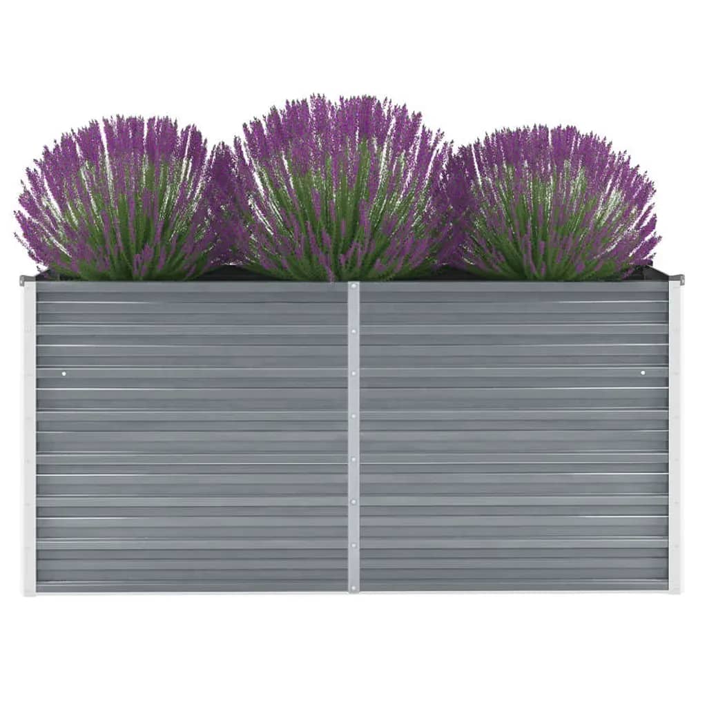 Lovelis, pilkos spalvos, 160x40x77cm, galvanizuotas plienas